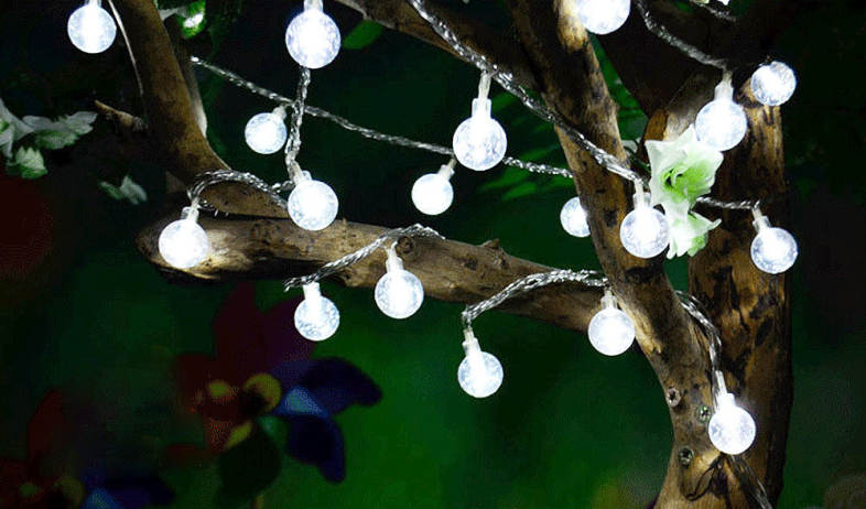 10M 100 LEDs Pebble Ball String Light Christmas Party Fairy Lamp