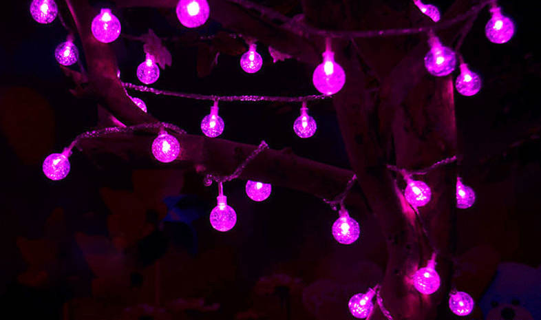 10M 100 LEDs Pebble Ball String Light Christmas Party Fairy Lamp