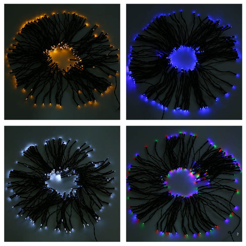 22M 200 LEDs Solar Powered String Light Outdoor Christmas Fairy Lamp