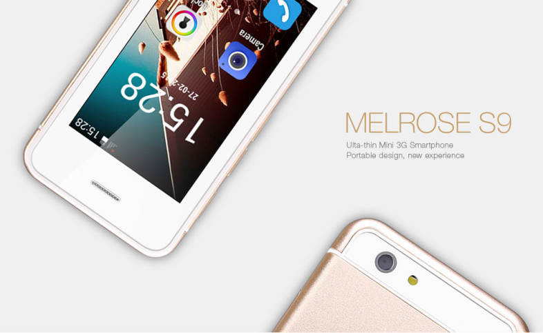 MELROSE S9 2.4 inch Androrid 4.4 Ulta-thin Mini 3G Smart Phone MT6580 Dual Core 1.2GHz 512MB RAM 8GB ROM Bluetooth Camera WiFi ( EU Plug )