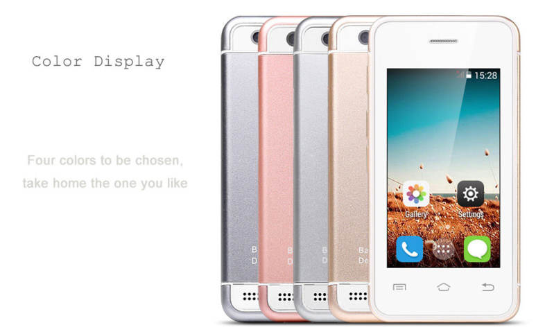 MELROSE S9 2.4 inch Androrid 4.4 Ulta-thin Mini 3G Smart Phone MT6580 Dual Core 1.2GHz 512MB RAM 8GB ROM Bluetooth Camera WiFi ( EU Plug )