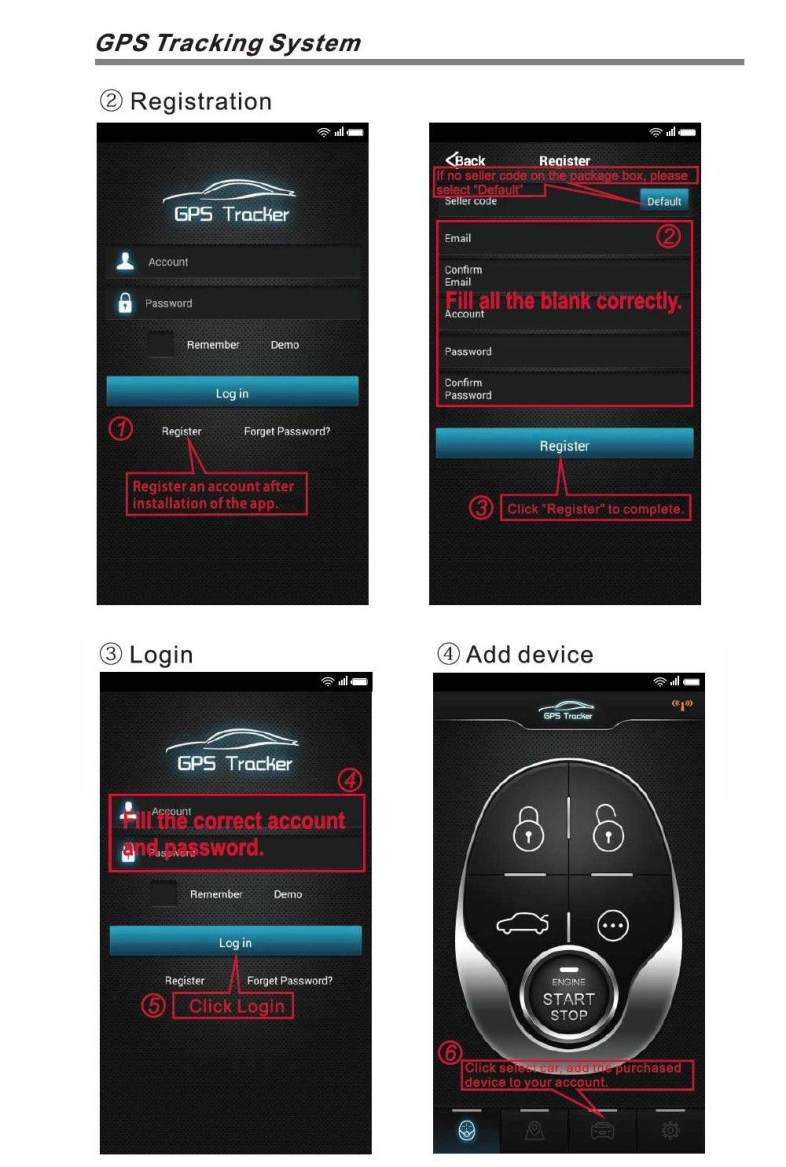 NTG02 Motorcycle GPS Tracking System Water-resistant Tracker