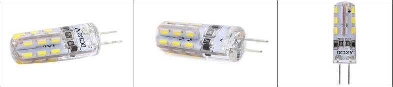 Lightme 10PCS G4 DC12V 1.5W SMD 3014 LED Dimmable Bulb Spotlight with 24 LEDs