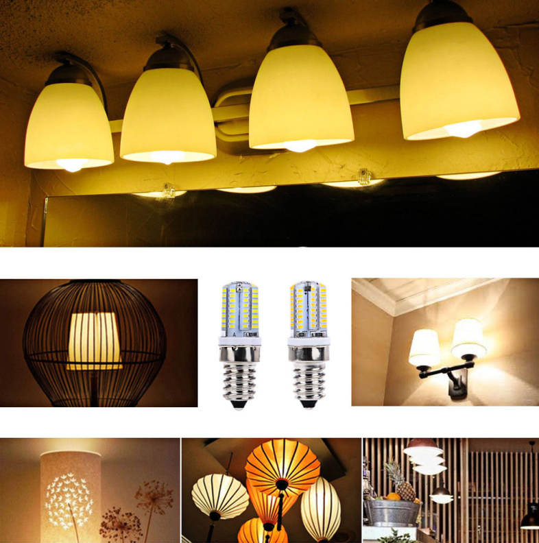 Lightme 10PCS AC 220V 3W E14 SMD 3014 LED Corn Bulb Spotlight with 64 LEDs