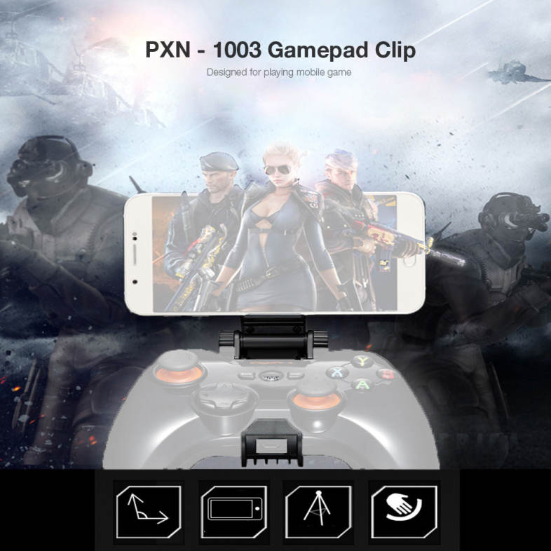 PXN - 1003 Gamepad Clip Game Controller Holder Mount Cradle for iPhone / Samsung / HTC / LG / SONY Smartphone
