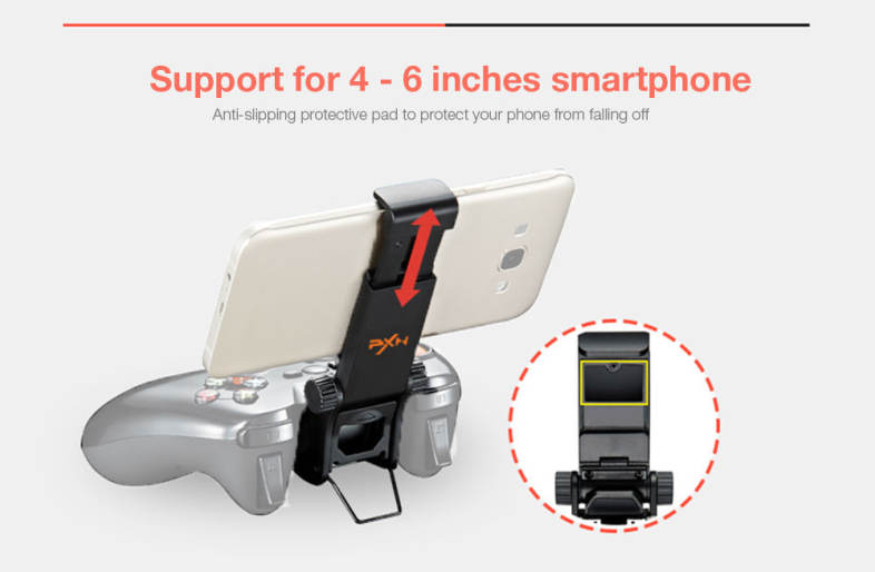 PXN - 1003 Gamepad Clip Game Controller Holder Mount Cradle for iPhone / Samsung / HTC / LG / SONY Smartphone