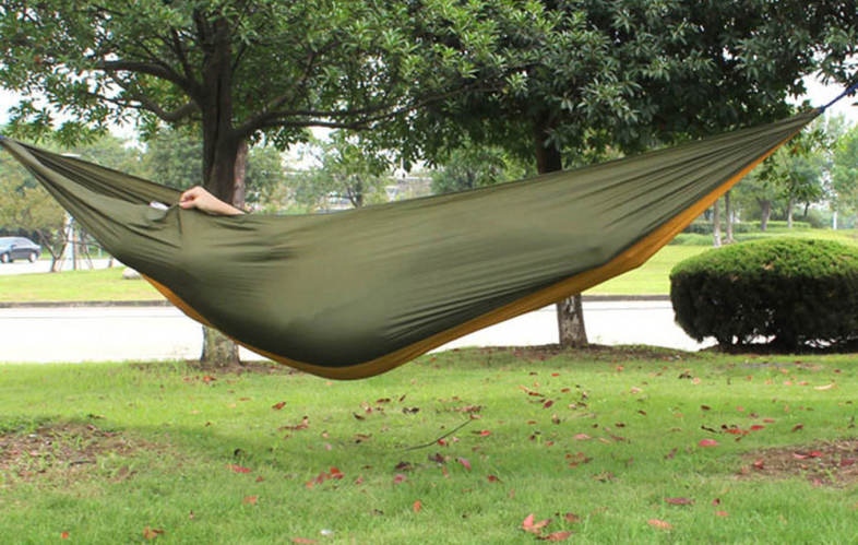 AOTU AT6737 2-Person Parachute Nylon Fabric Hammock for Outdoor Camping