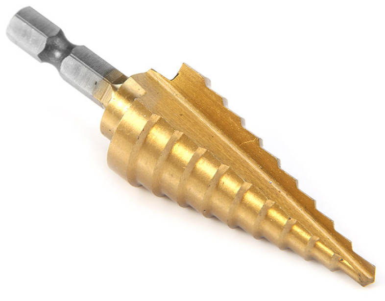 4 - 22mm Hex Step Cone Drill Bit Hole Cutter HSS 4241 for Deburring Chamfering
