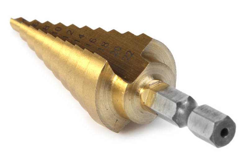 4 - 22mm Hex Step Cone Drill Bit Hole Cutter HSS 4241 for Deburring Chamfering