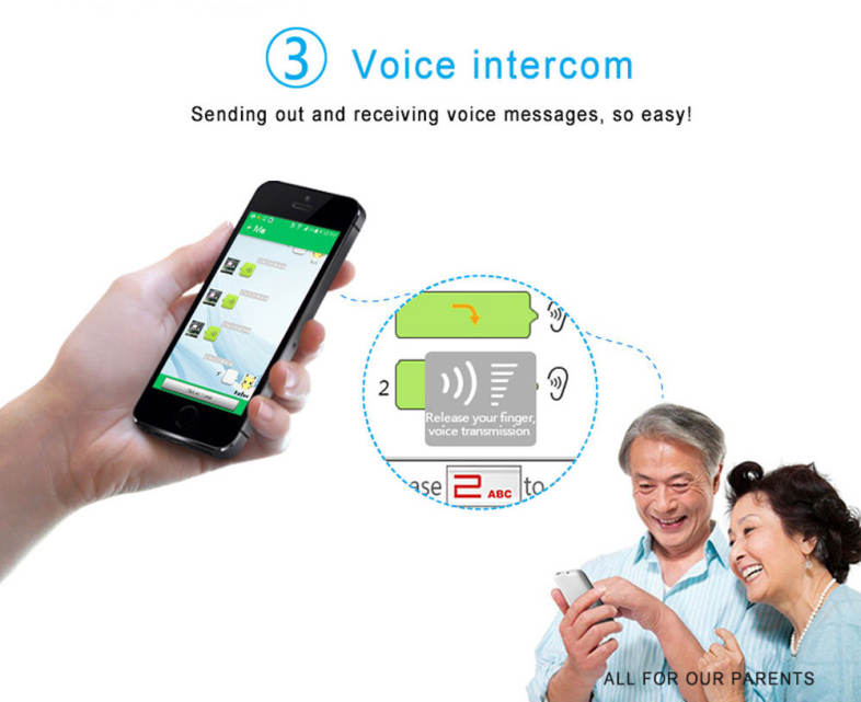 Podoor L1 2.3 inch TFT Screen Quad Band Cell Phone Heart Rate Oxygen Monitor GPS Pedometer Torch Loud Speaker Elder People Mobile ( US Plug )