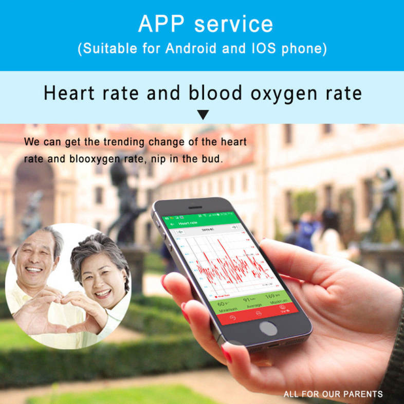Podoor L1 2.3 inch TFT Screen Quad Band Cell Phone Heart Rate Oxygen Monitor GPS Pedometer Torch Loud Speaker Elder People Mobile ( US Plug )