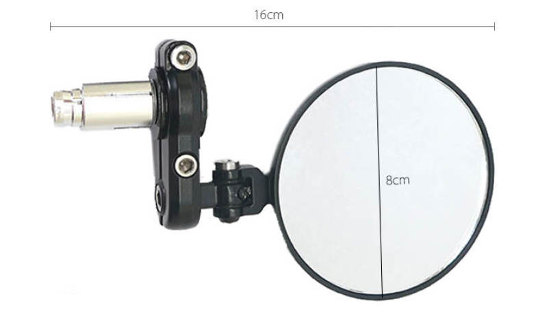 Paired Universal Motorcycle Side Back Round Rear Mirror