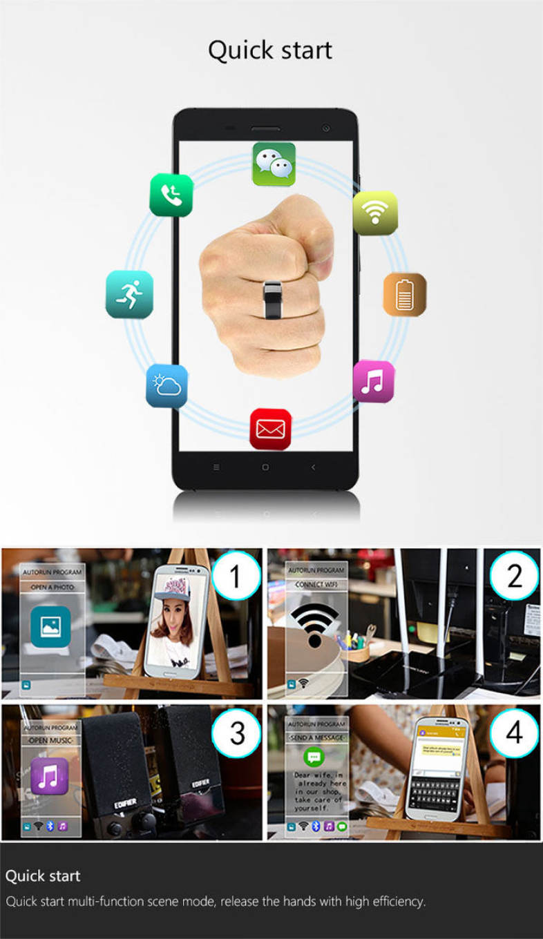 R3F NFC Smart Ring Titanium Alloy Made