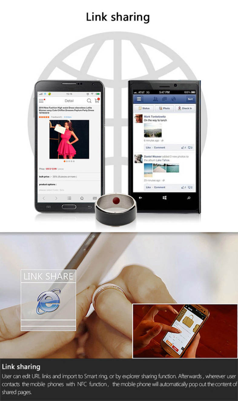 R3F NFC Smart Ring Titanium Alloy Made