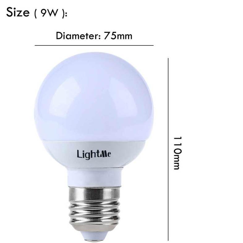 Lightme 4PCS E27 110 - 240V 9W 820LM LED Bulb