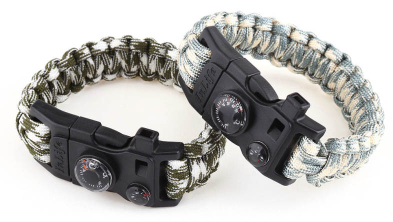 Inlife Outdoor Multifunction Fashionable Survival Bracelet with Nylon Rope