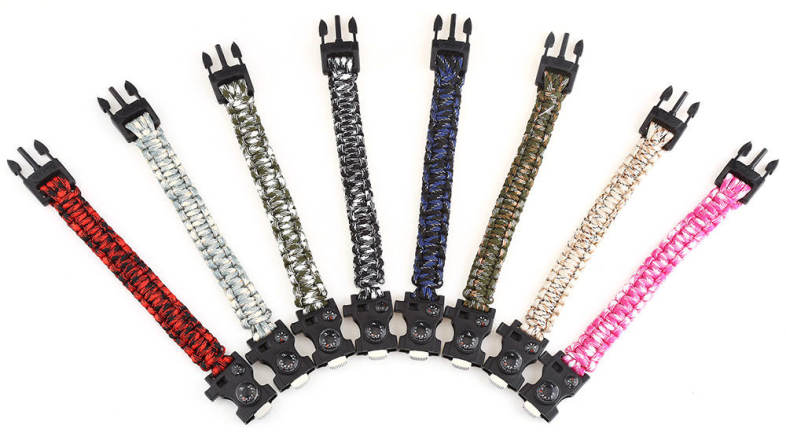 Inlife Outdoor Multifunction Fashionable Survival Bracelet with Nylon Rope