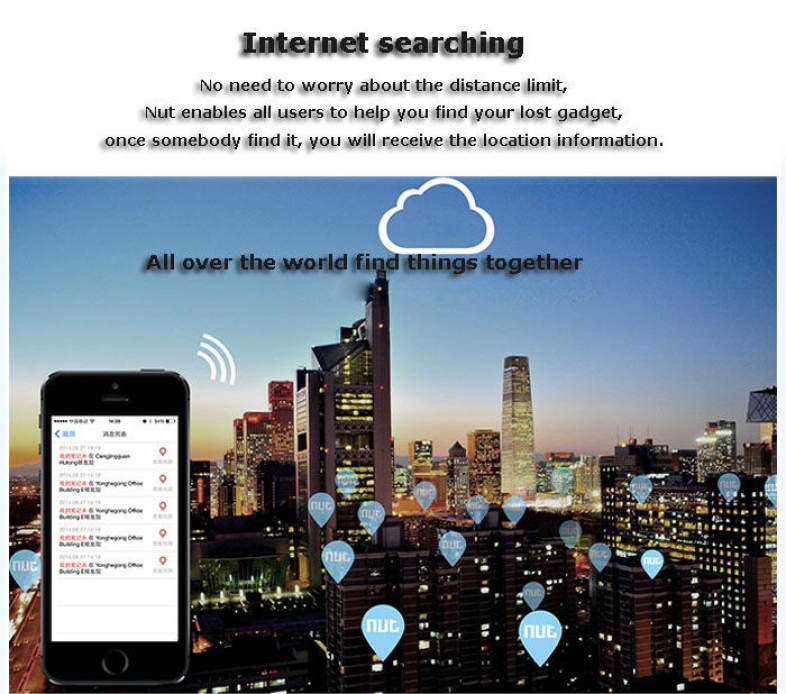 Nut 2 Intelligent Bluetooth Anti-lost Tracking Tag Alarm Patch Two-way Smart Finder