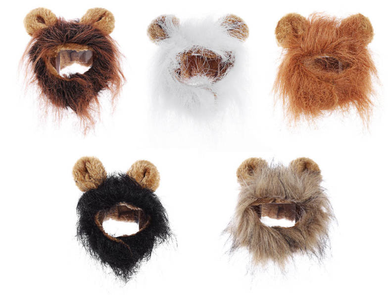 Cat Wig Collar Funny Lion Pet Ear Cosplay Hairpiece