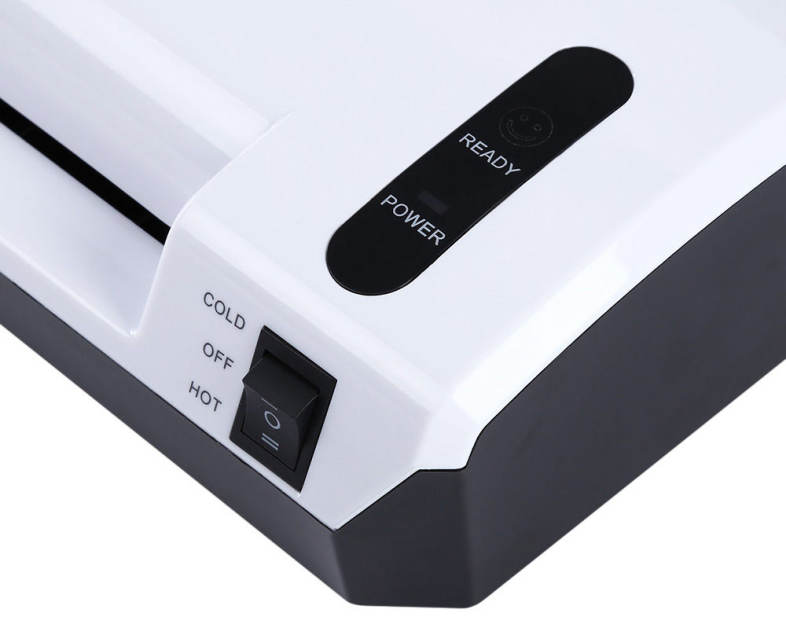 DSB HQ - 236 Thermal / Cold Laminator 2 Roller System Laminating Pouches Document Photo Lamination High Speed Laminate Machine