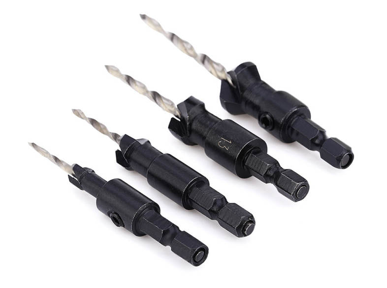 4pcs 4MM - 10MM Wood Drill Hexagonal Reamer