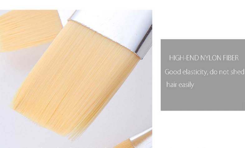ZhuTing 6pcs Nylon Hair Painting Brush Artist Watercolor Acrylic Oil Painting Drawing Tools