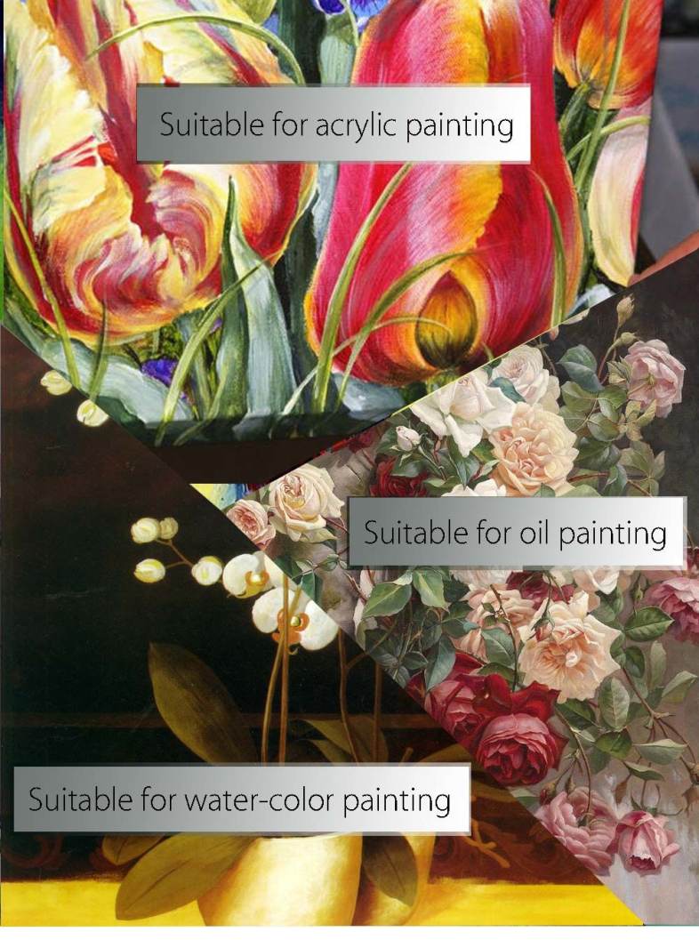 ZhuTing 6pcs Nylon Hair Painting Brush Artist Watercolor Acrylic Oil Painting Drawing Tools