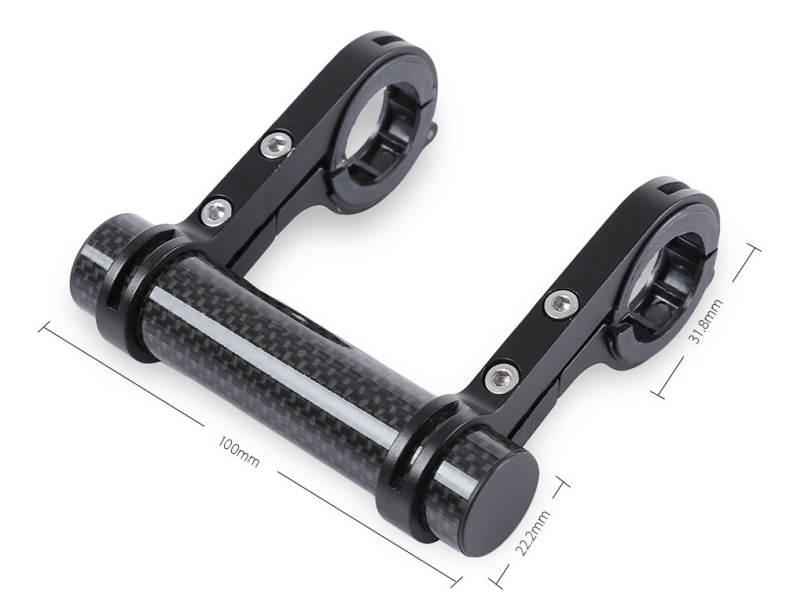 Road Bicycle Double Handlebar Extended Mount Carbon Fiber Extender Holder