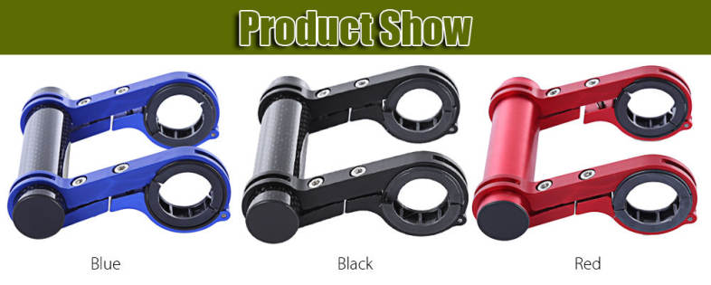 Road Bicycle Double Handlebar Extended Mount Carbon Fiber Extender Holder
