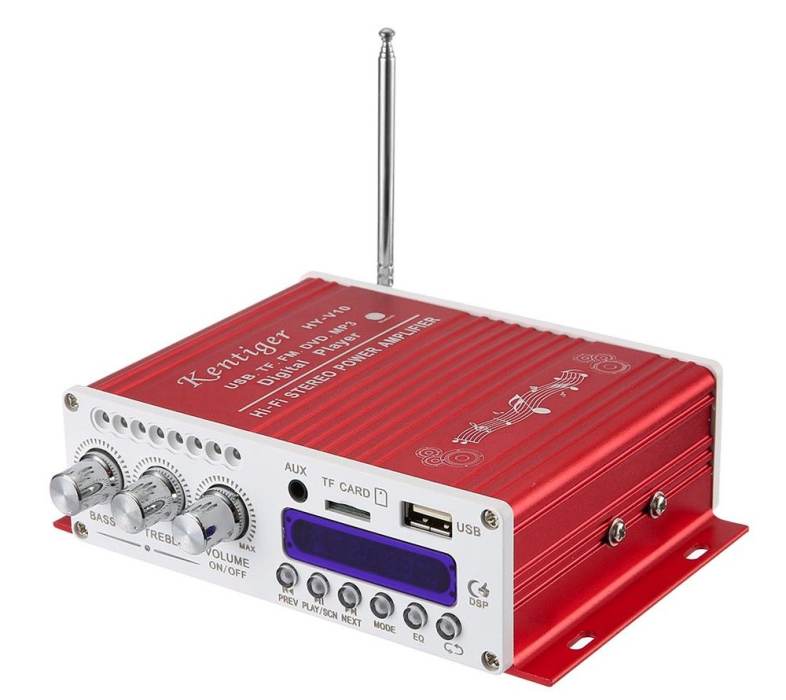 Kentiger V10 Bluetooth Hi-Fi Class-AB Stereo Super Bass Audio Amplifier