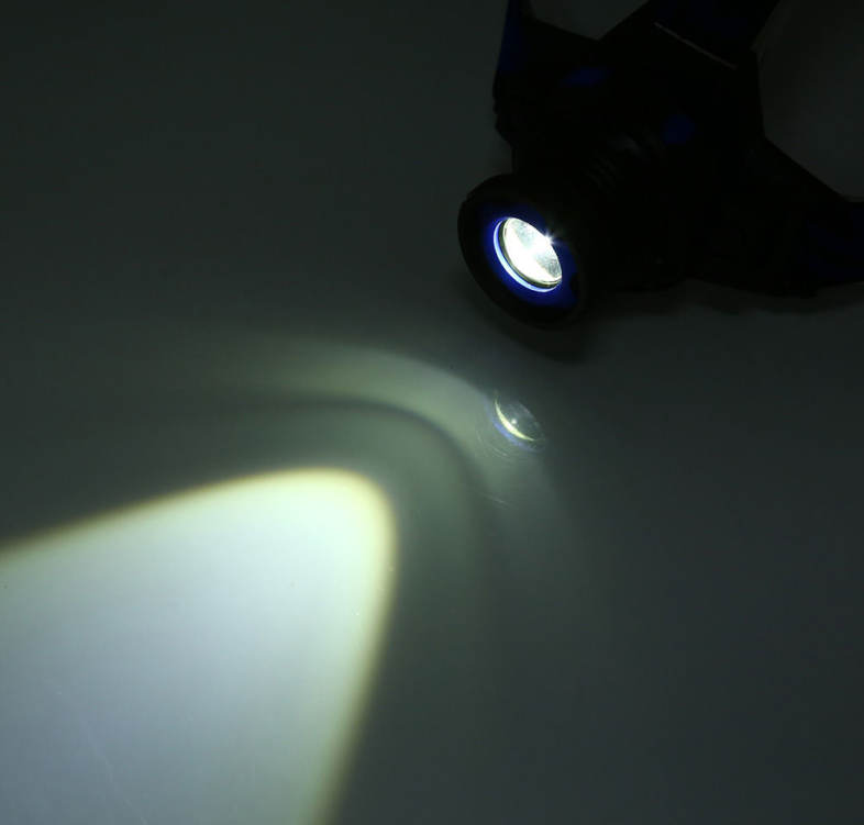 DC 5V 5W 500LM T6 LED Focus Headlamp 3 Modes Rechargeable Lens Light