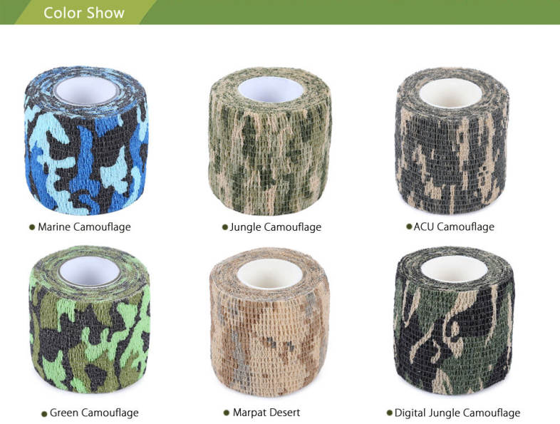 EDCGEAR 4.5M Outdoor Camouflage Non-woven Fabric Adhesive Tape