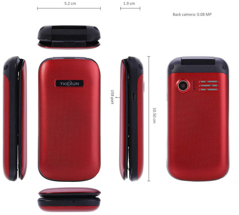 E1190A Quad Band Unlocked Phone with Sound Recorder Alarm