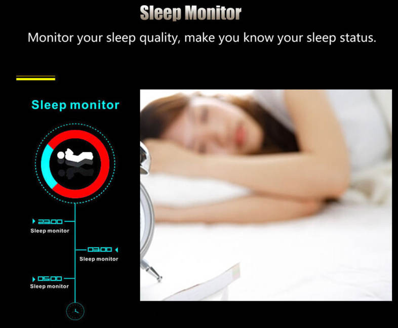 K88H MTK2502 Bluetooth 4.0 Smart Watch Heart Rate Track Sleep Monitor Wristwatch