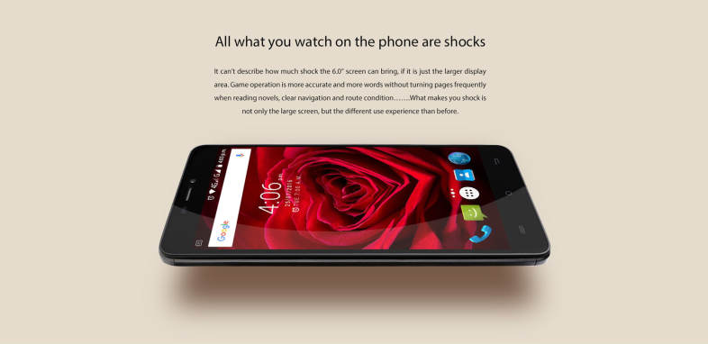 Cubot Max Android 6.0 6.0 inch 4G Phablet MTK6753 1.3GHz Octa Core 3GB RAM 32GB ROM OTG Hotknot GPS Bluetooth 4.0