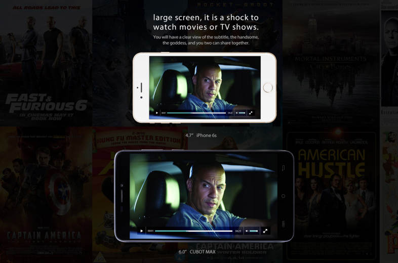 Cubot Max Android 6.0 6.0 inch 4G Phablet MTK6753 1.3GHz Octa Core 3GB RAM 32GB ROM OTG Hotknot GPS Bluetooth 4.0