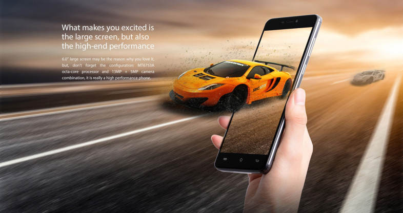Cubot Max Android 6.0 6.0 inch 4G Phablet MTK6753 1.3GHz Octa Core 3GB RAM 32GB ROM OTG Hotknot GPS Bluetooth 4.0