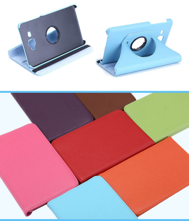 Lichee Pattern Smart Cover Case with Rotate and Stand Function for Samsung Galaxy Tab A 7.0 T280 / T281 / T285 / SM - T280