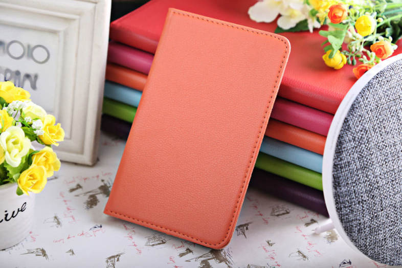 Lichee Pattern Smart Cover Case with Rotate and Stand Function for Samsung Galaxy Tab A 7.0 T280 / T281 / T285 / SM - T280