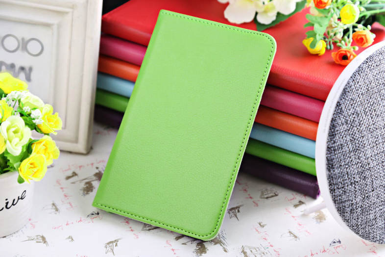 Lichee Pattern Smart Cover Case with Rotate and Stand Function for Samsung Galaxy Tab A 7.0 T280 / T281 / T285 / SM - T280