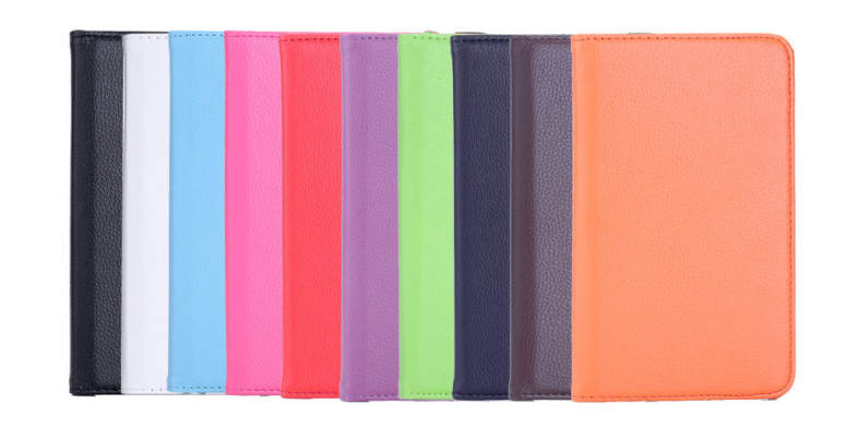 Lichee Pattern Smart Cover Case with Rotate and Stand Function for Samsung Galaxy Tab A 7.0 T280 / T281 / T285 / SM - T280
