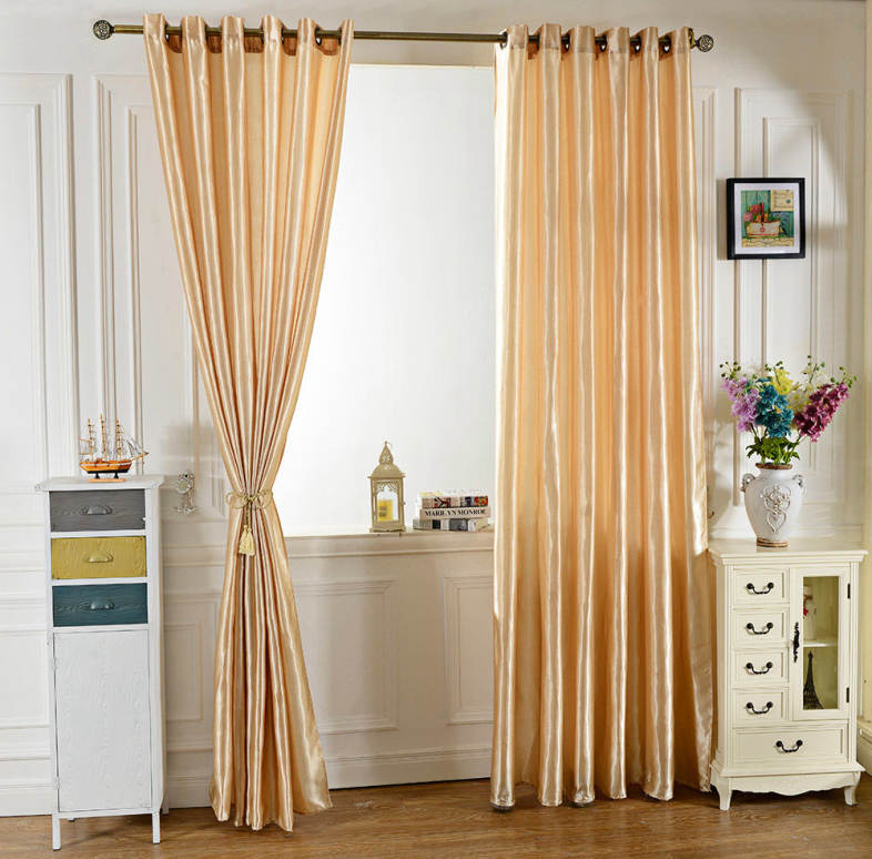 100 x 250CM Pure Color Grommet Ring Top Blackout Window Curtain for Bedroom Living Room
