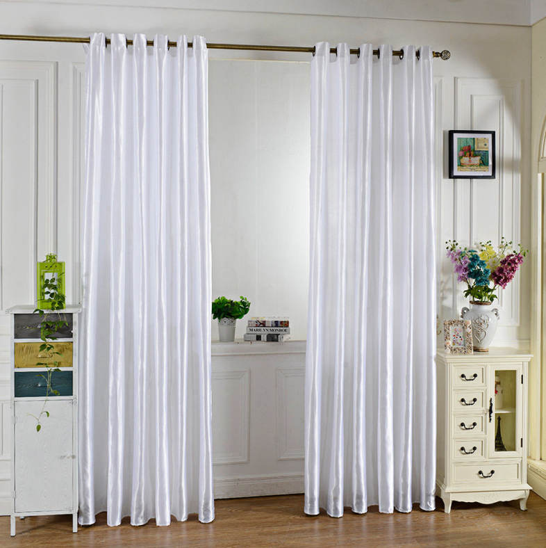 100 x 250CM Pure Color Grommet Ring Top Blackout Window Curtain for Bedroom Living Room
