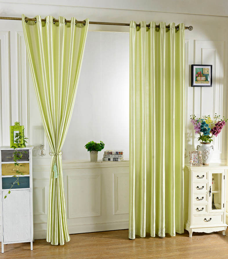 100 x 250CM Pure Color Grommet Ring Top Blackout Window Curtain for Bedroom Living Room