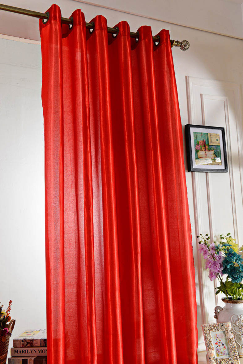 100 x 250CM Pure Color Grommet Ring Top Blackout Window Curtain for Bedroom Living Room