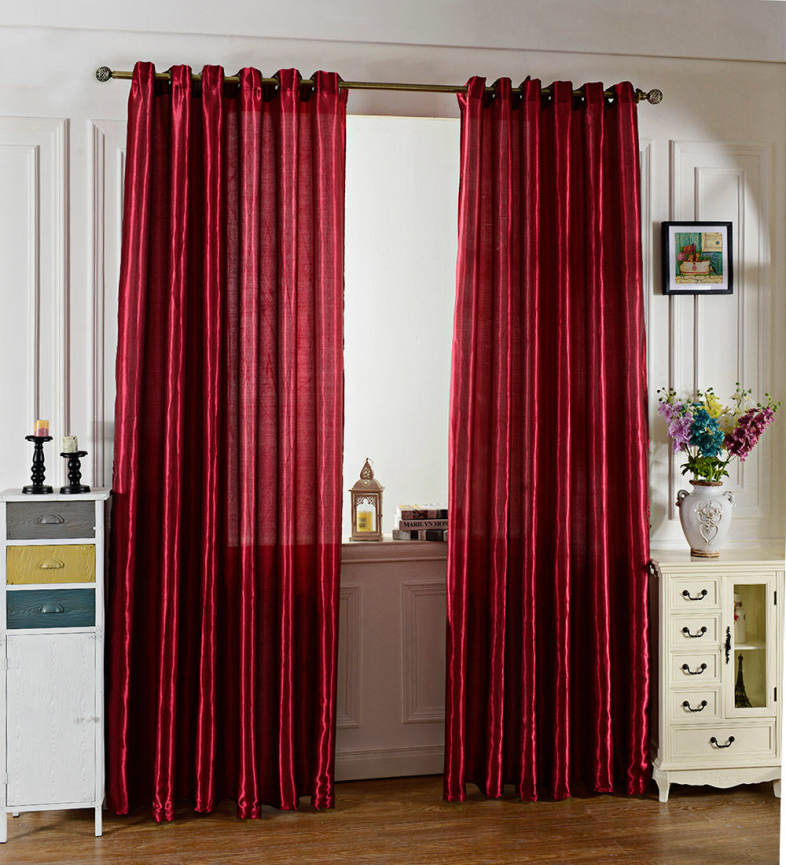 100 x 250CM Pure Color Grommet Ring Top Blackout Window Curtain for Bedroom Living Room