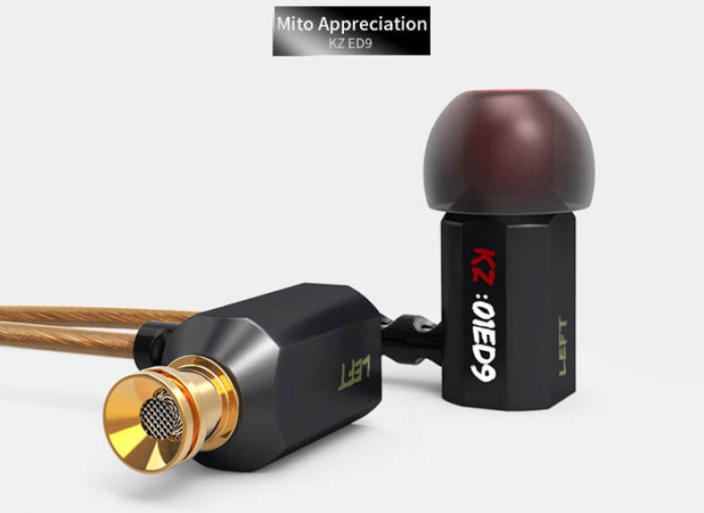 KZ-ED9 In-ear 3.5mm Super Bass Earphones HiFi Sound with Mic Support Hands-free Talking