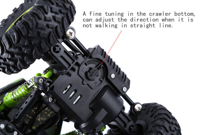 HB P1801 2.4GHz 1:18 Scale RC 4 Wheel Drive Rock Crawler Toy Car