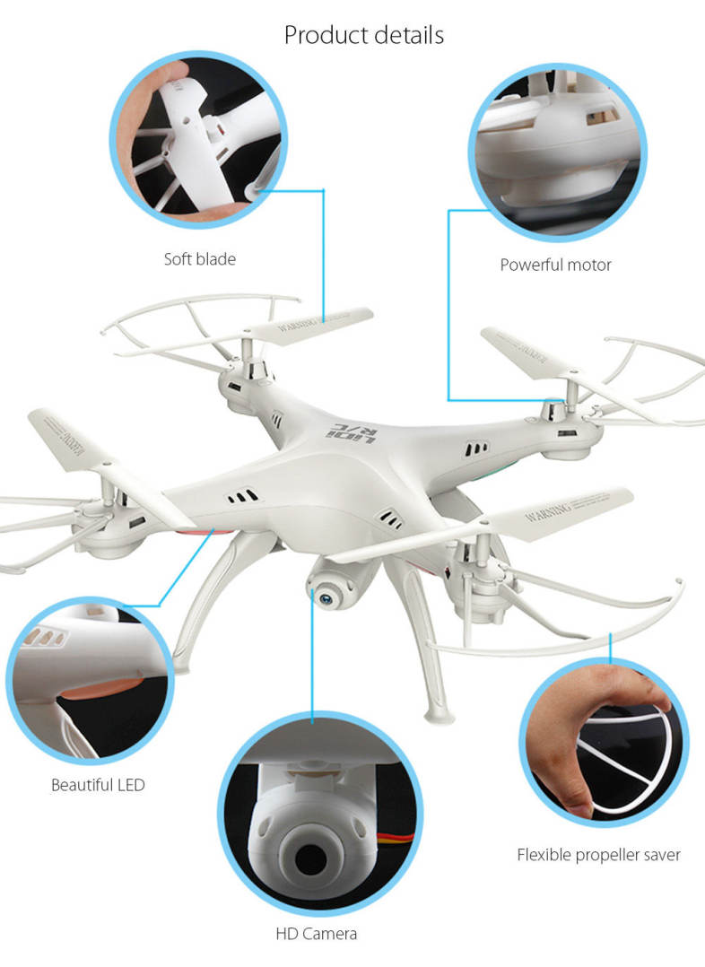 LiDiRC L15FW WiFi FPV 2.4GHz 4CH 6 Axis Gyro Waterproof Brushed RC Quadcopter