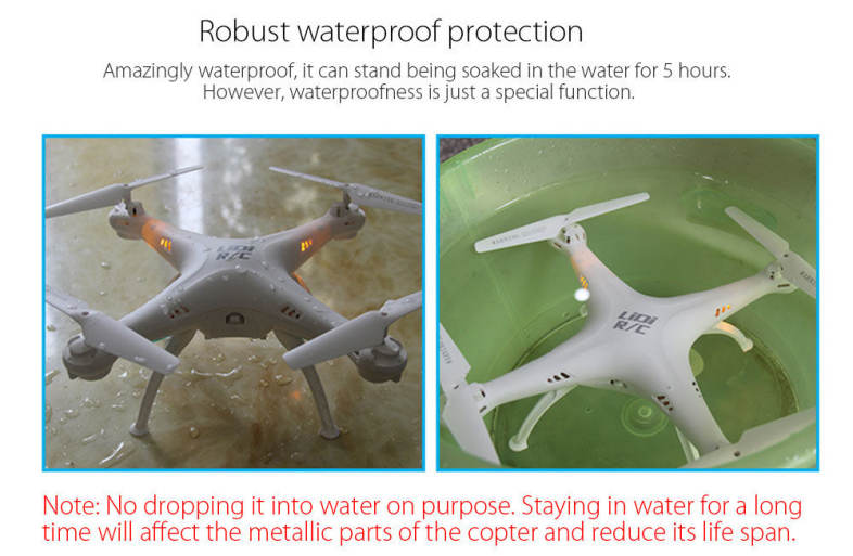 LiDiRC L15FW WiFi FPV 2.4GHz 4CH 6 Axis Gyro Waterproof Brushed RC Quadcopter